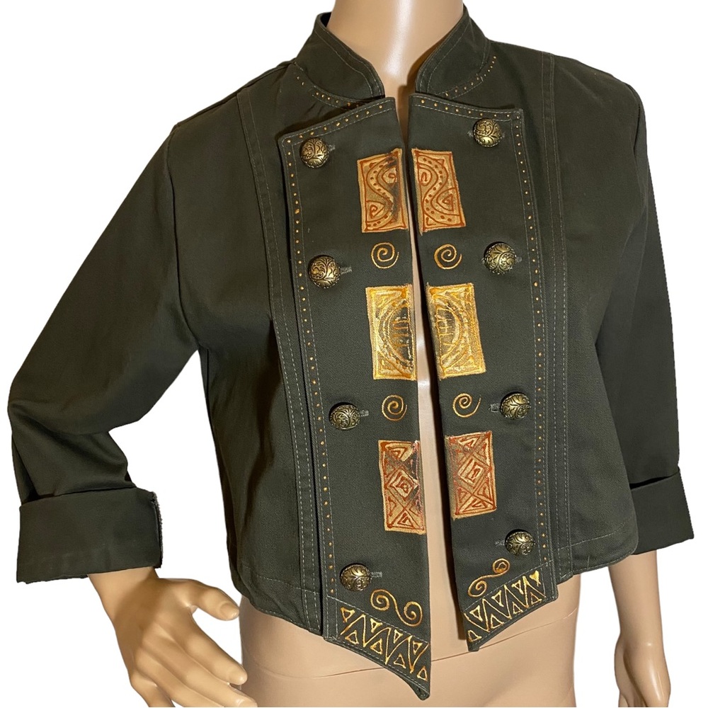 VINTAGE A.C. CLOTHING CROP JACKET SZ M - Picture 14 of 15